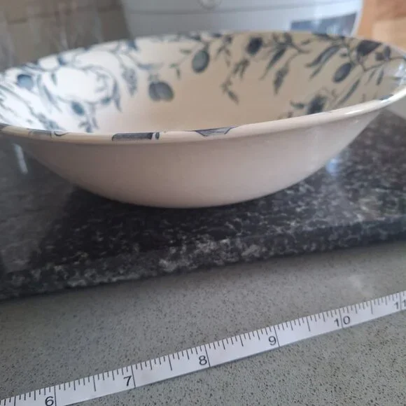 Vintage Claytan Blue Floral Ceramic Flatware Set of 7 pcs - Picture 10 of 13